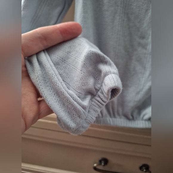 Cat & Jack Heather Gray Long Sleeve Top - Picture 5 of 5